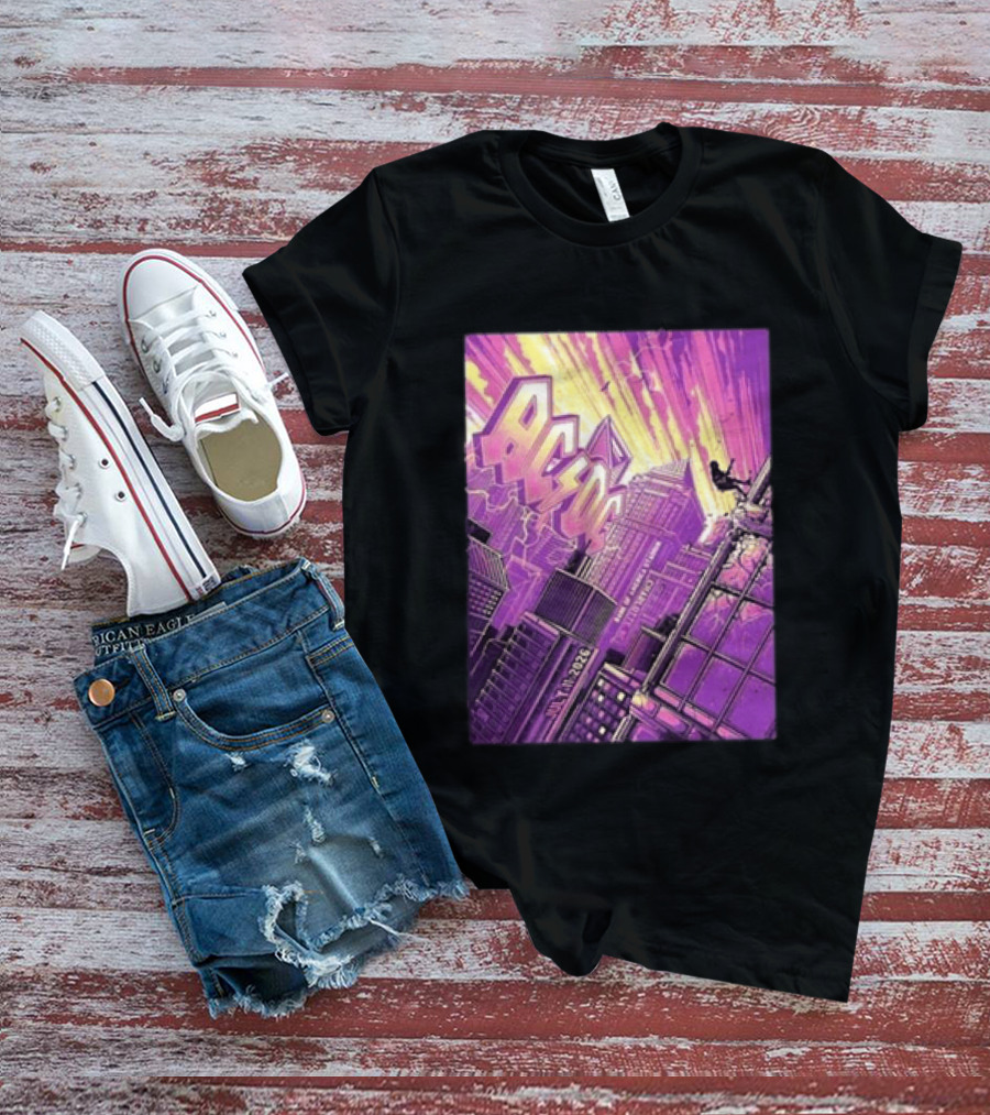 ACDC Charlotte PWR Up North America Tour July 11 2026 Skyline T-Shirt