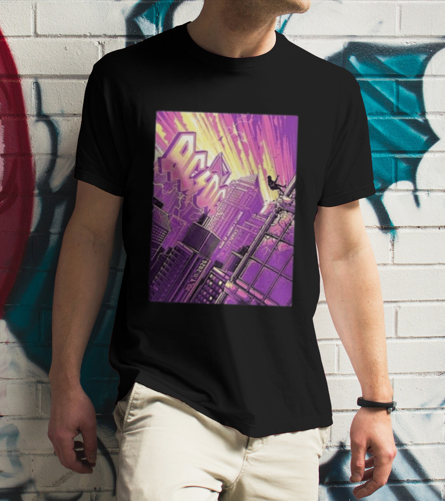 ACDC Charlotte PWR Up North America Tour July 11 2026 Skyline T-Shirt