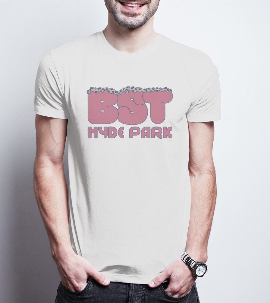 BST Hyde Park 2026 X Lewis Capaldi 12th July Event Pink Frosted Sprinkles T-Shirt