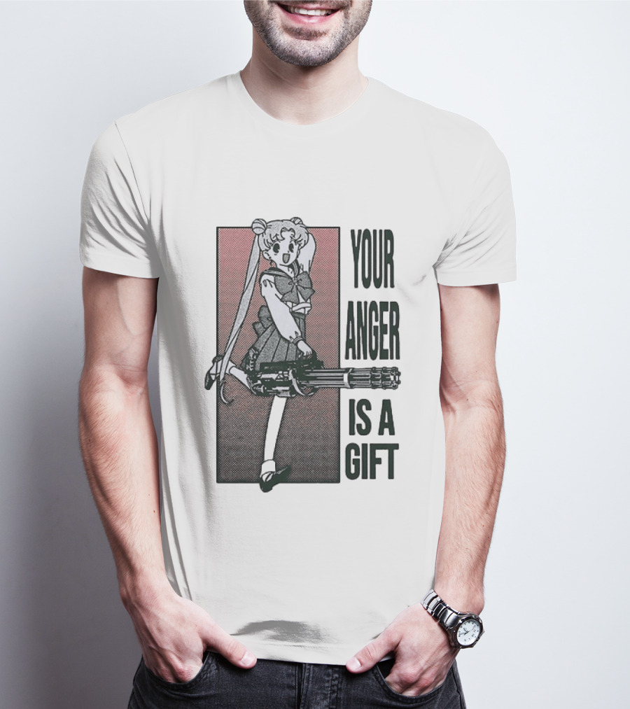 Sailor Moon Your Anger Is A Gift Rage Against The Machine Anime T-Shirt