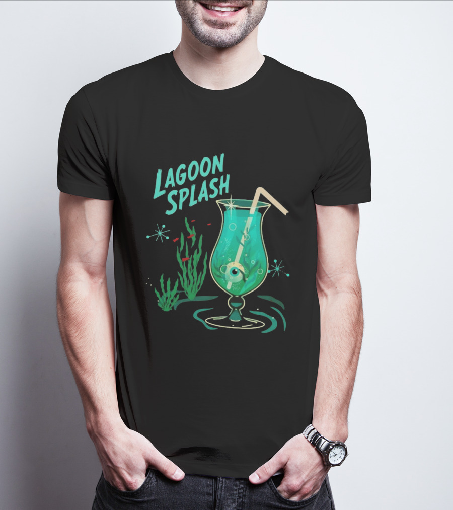Creature From The Black Lagoon Lagoon Splash Cocktail T-Shirt