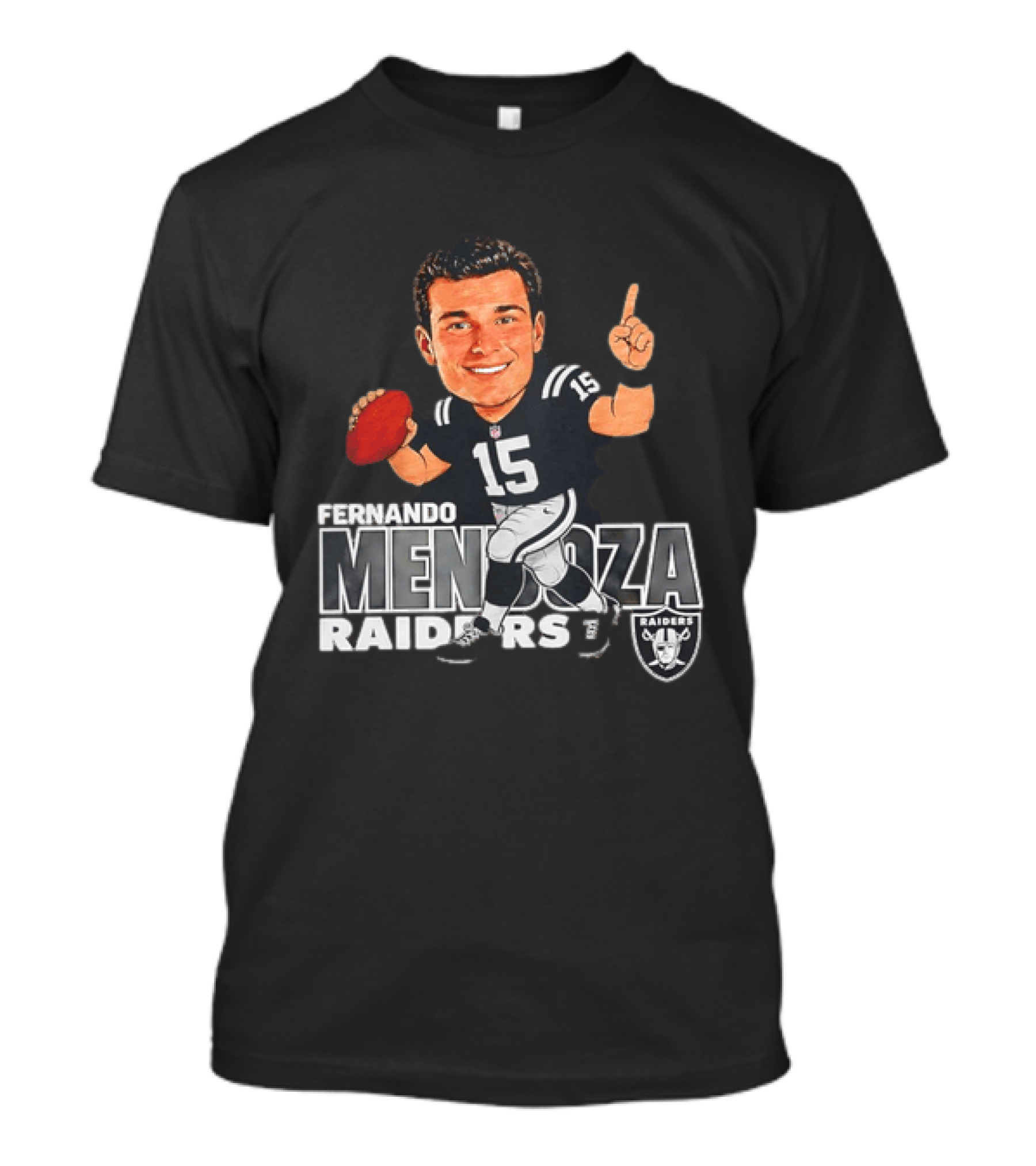 Fernando Mendoza Raiders 15 Football Player Raiders T-Shirt