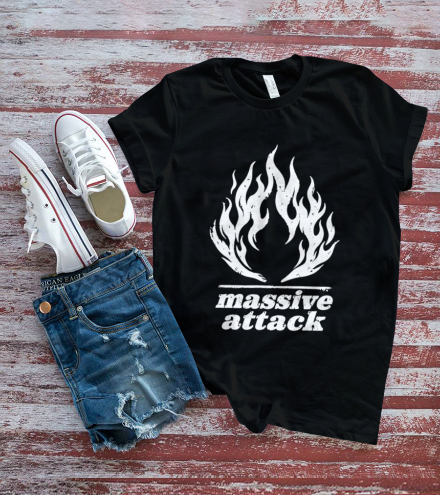Massive Attack Fire Flame T-Shirt