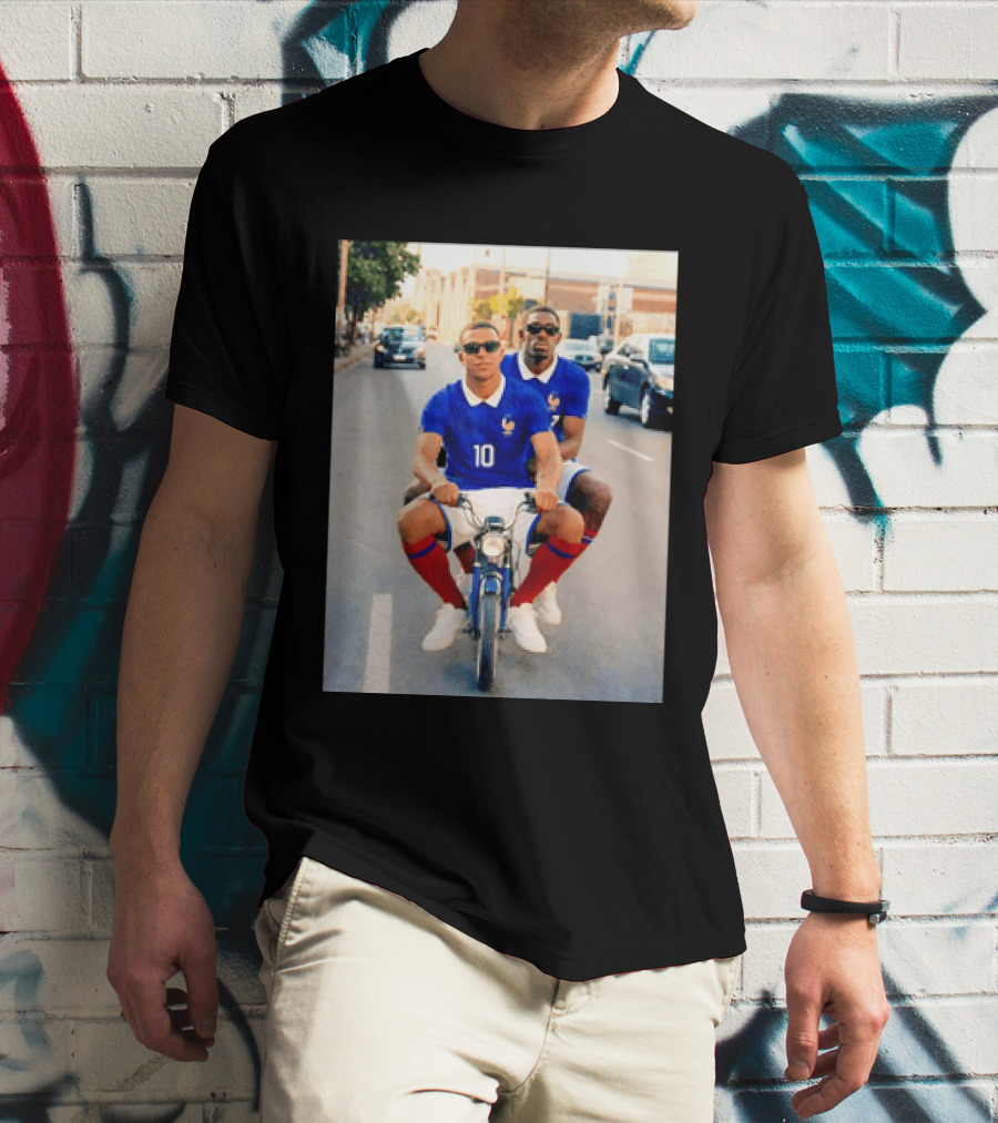 Kylian Mbappé Ousmane Dembélé France Team Jersey T-Shirt
