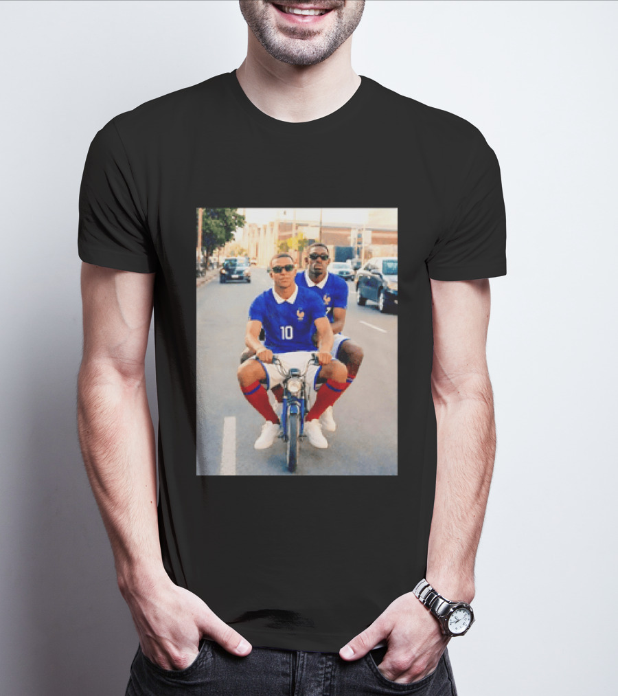 Kylian Mbappé Ousmane Dembélé France Team Jersey T-Shirt