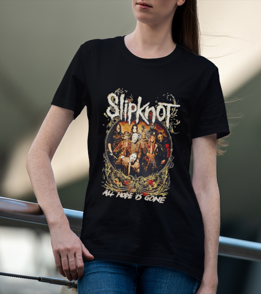 Slipknot All Hope Is Gone Band Concert Group Photo T-Shirt