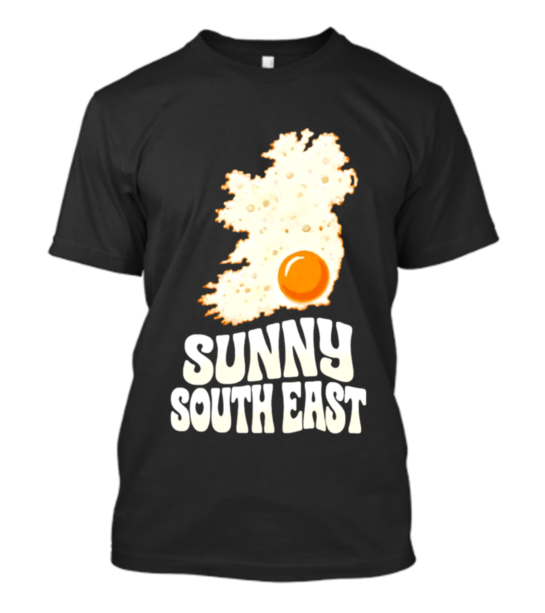 Sunny South East Ireland Fried Egg Map T-Shirt