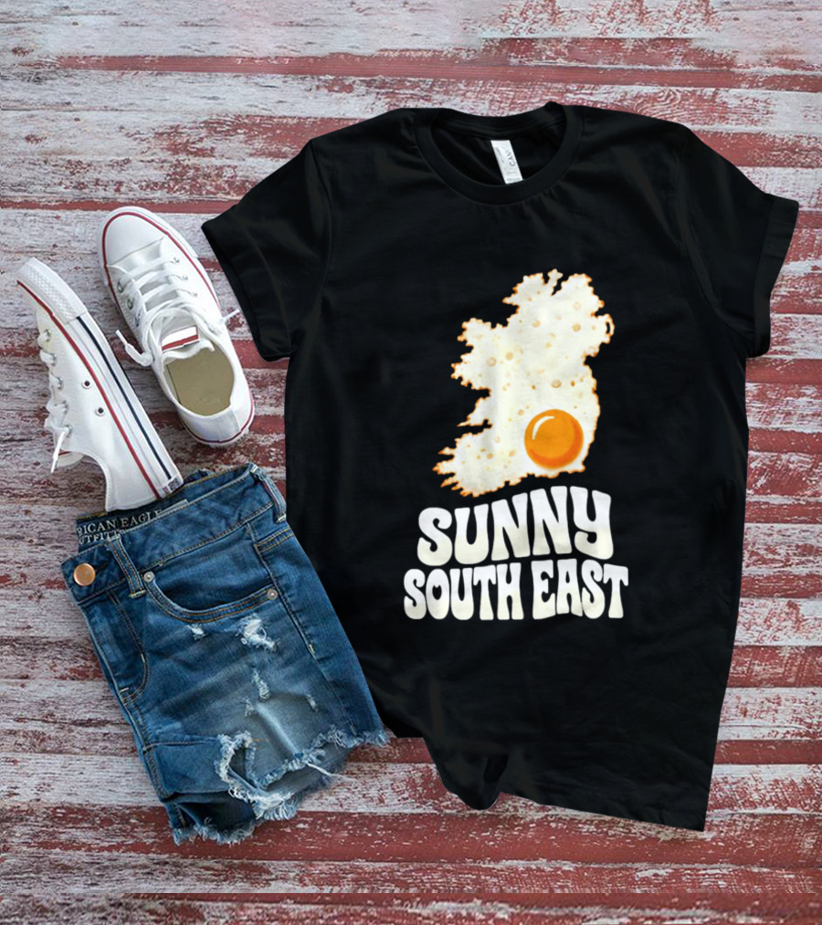 Sunny South East Ireland Fried Egg Map T-Shirt