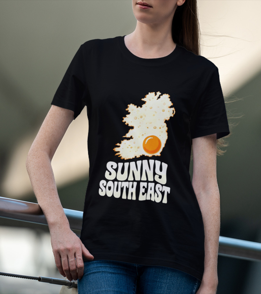 Sunny South East Ireland Fried Egg Map T-Shirt