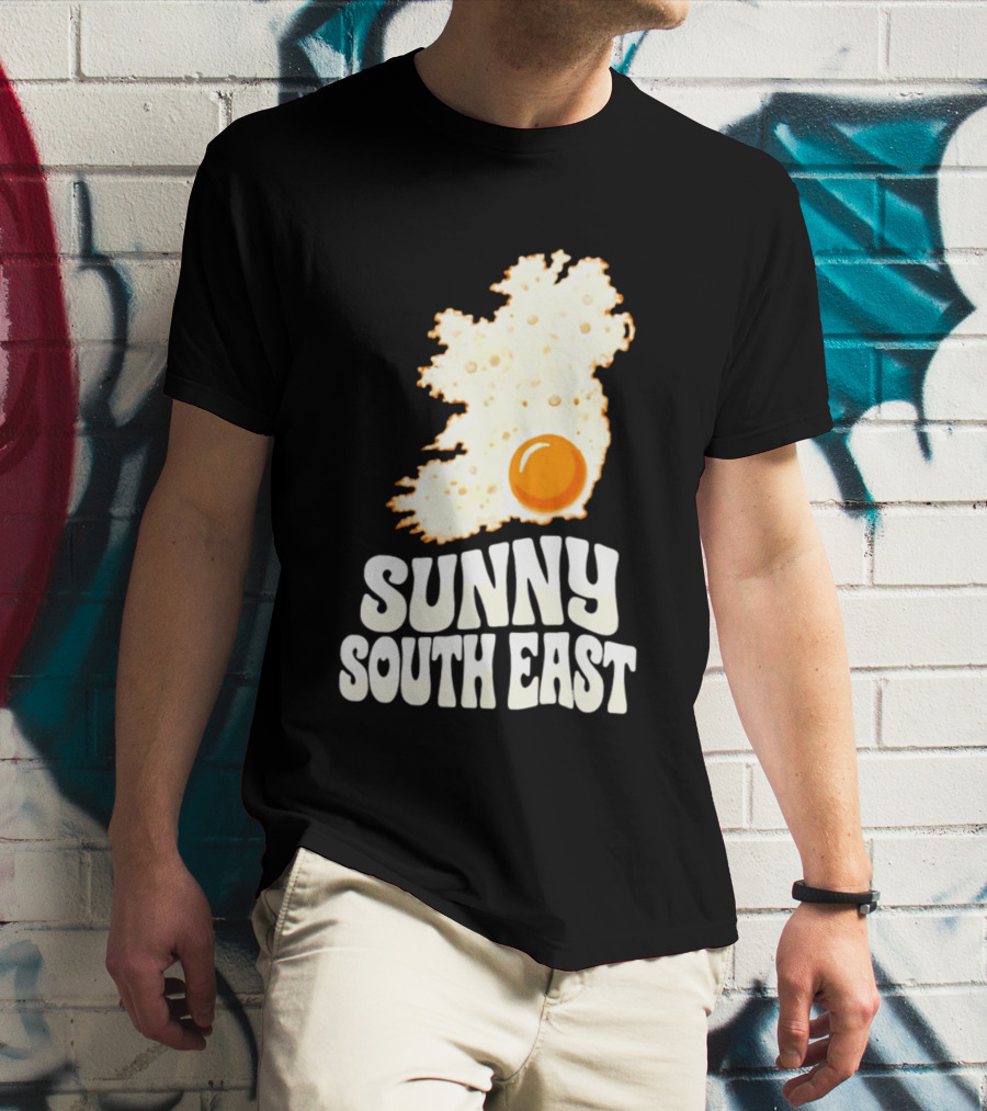 Sunny South East Ireland Fried Egg Map T-Shirt