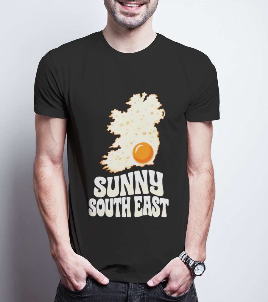 Sunny South East Ireland Fried Egg Map T-Shirt
