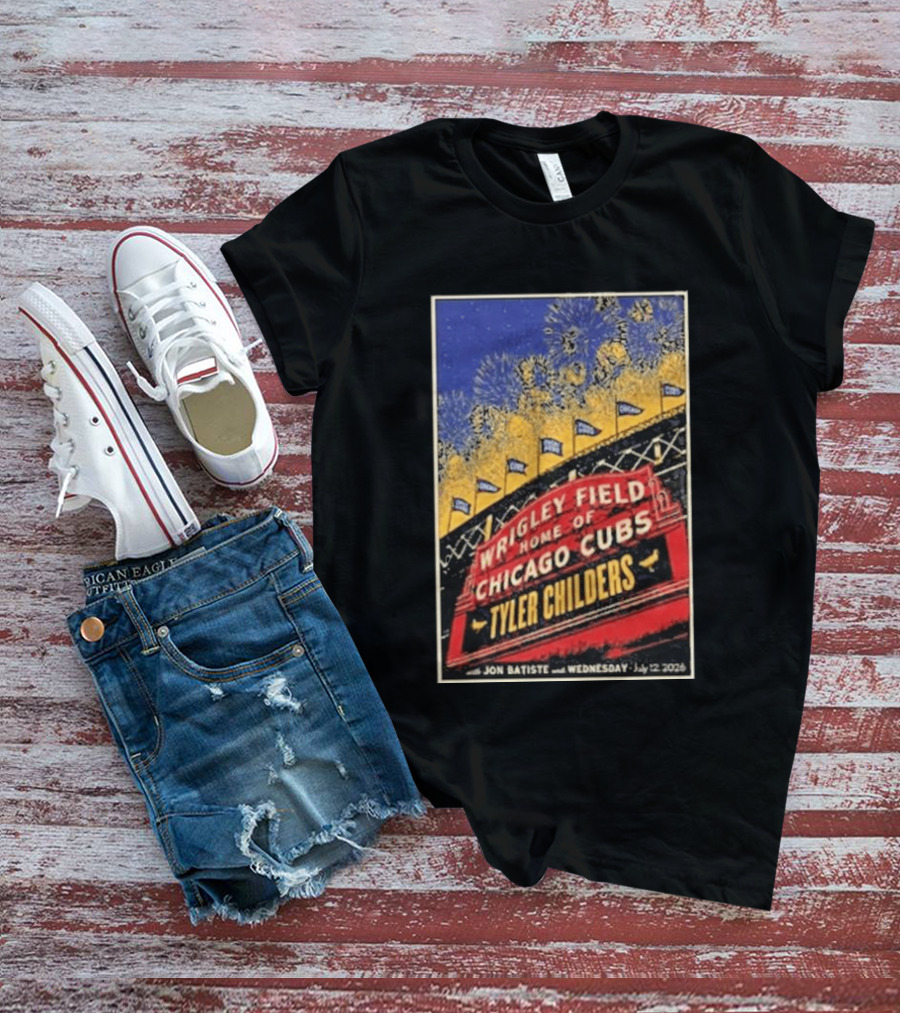 Tyler Childers Wrigley Field Home Of Chicago Cubs Event July 12 2026 T-Shirt