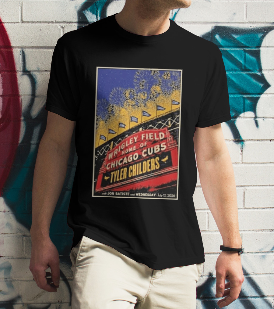 Tyler Childers Wrigley Field Home Of Chicago Cubs Event July 12 2026 T-Shirt