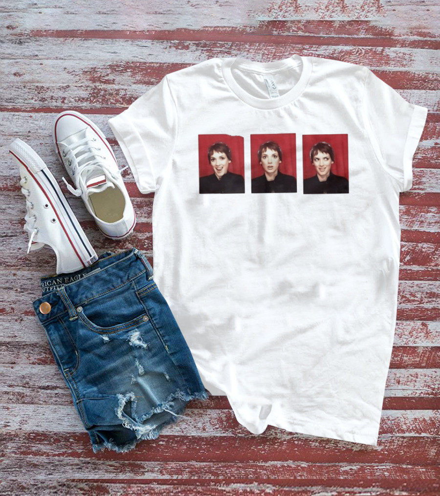 Winona Ryder 90s Photo Booth Strip Nostalgia Actress Vintage Aesthetic T-Shirt