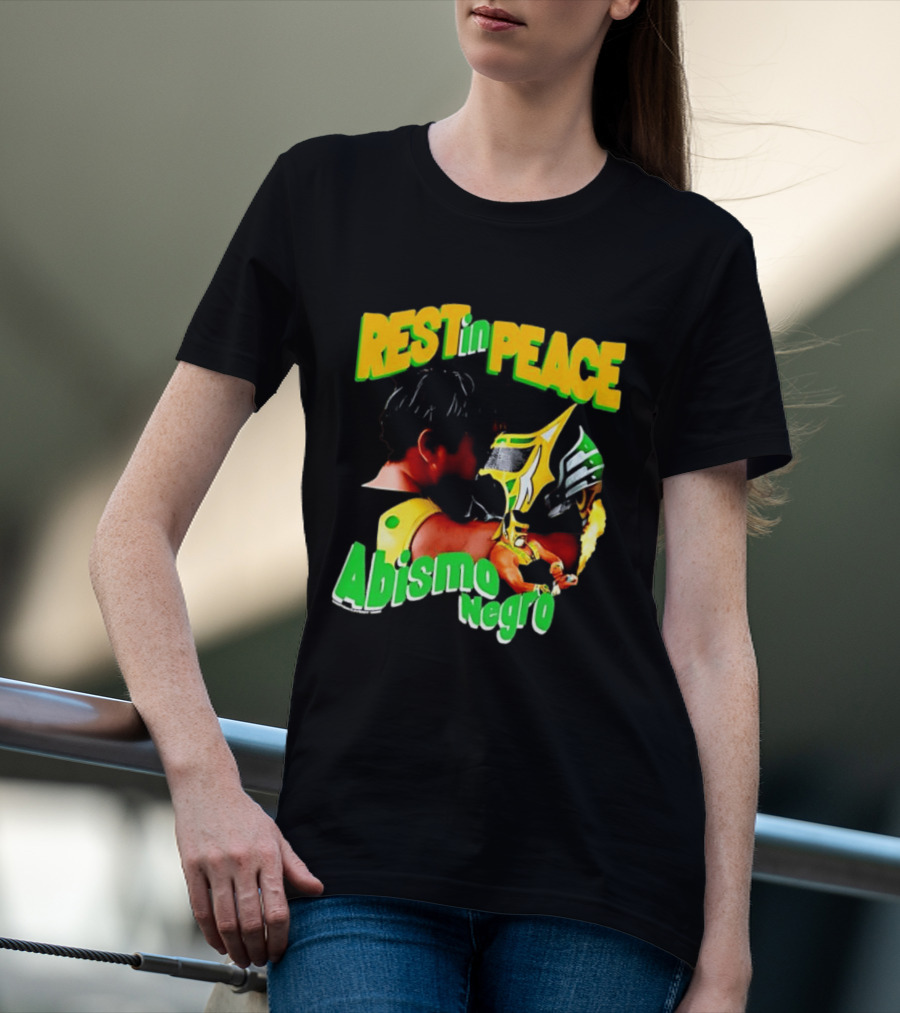 REST In PEACE Abismo Negro Lucha Libre AAA Professional Wrestling T-Shirt
