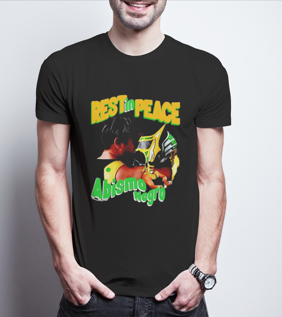 REST In PEACE Abismo Negro Lucha Libre AAA Professional Wrestling T-Shirt