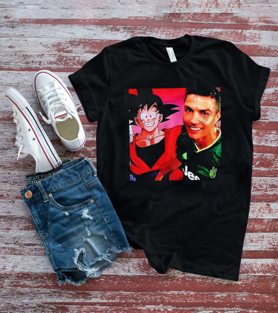 Goku Dragon Ball X Cristiano Ronaldo Juventus Collaboration T-Shirt