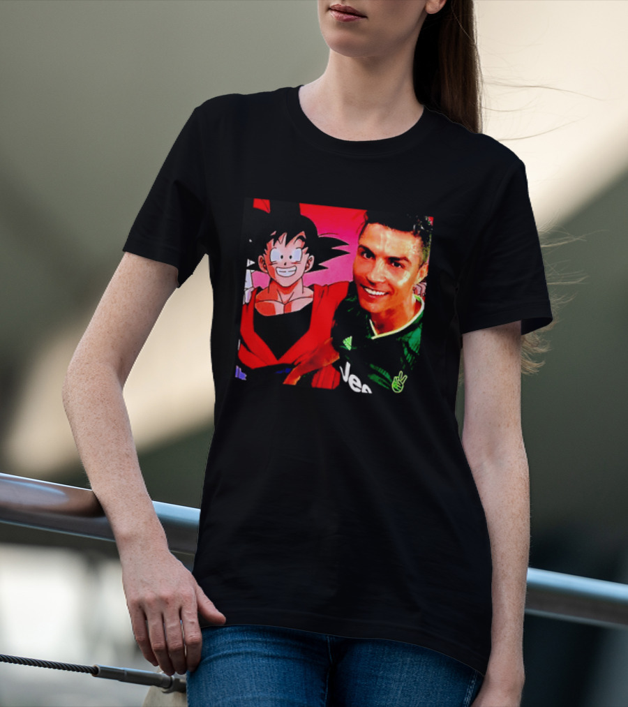 Goku Dragon Ball X Cristiano Ronaldo Juventus Collaboration T-Shirt