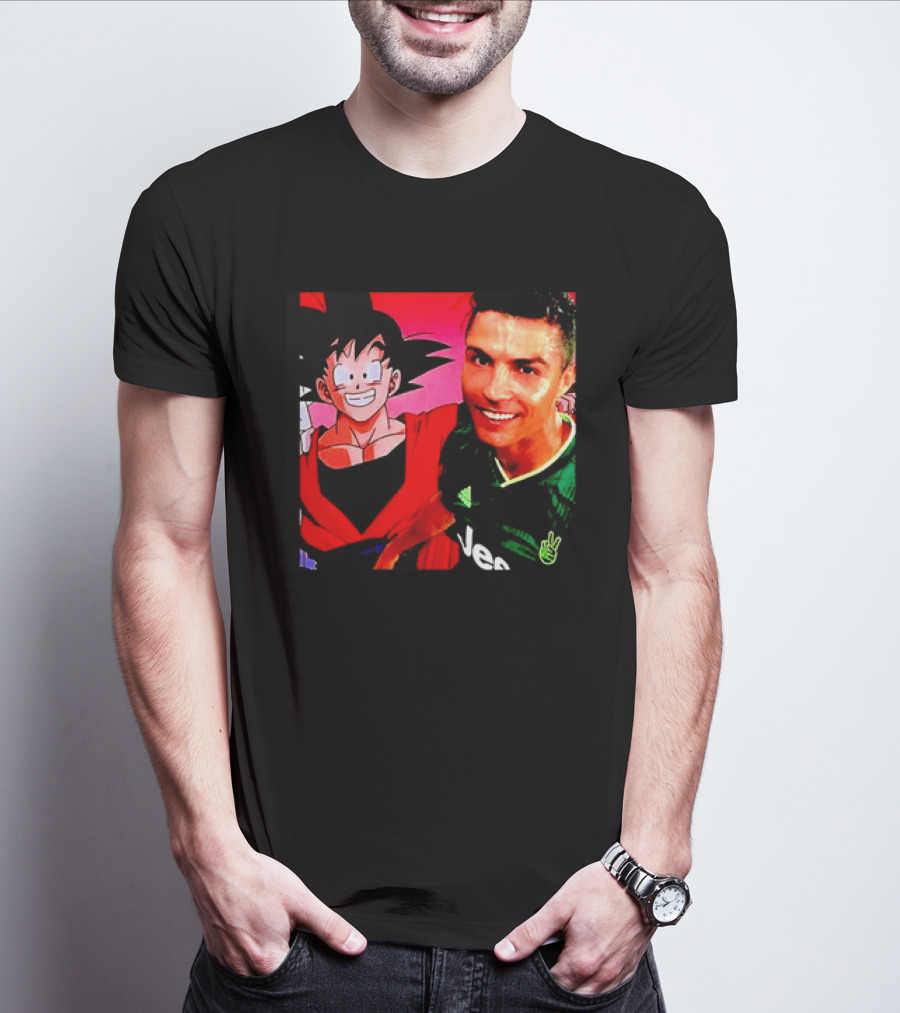Goku Dragon Ball X Cristiano Ronaldo Juventus Collaboration T-Shirt