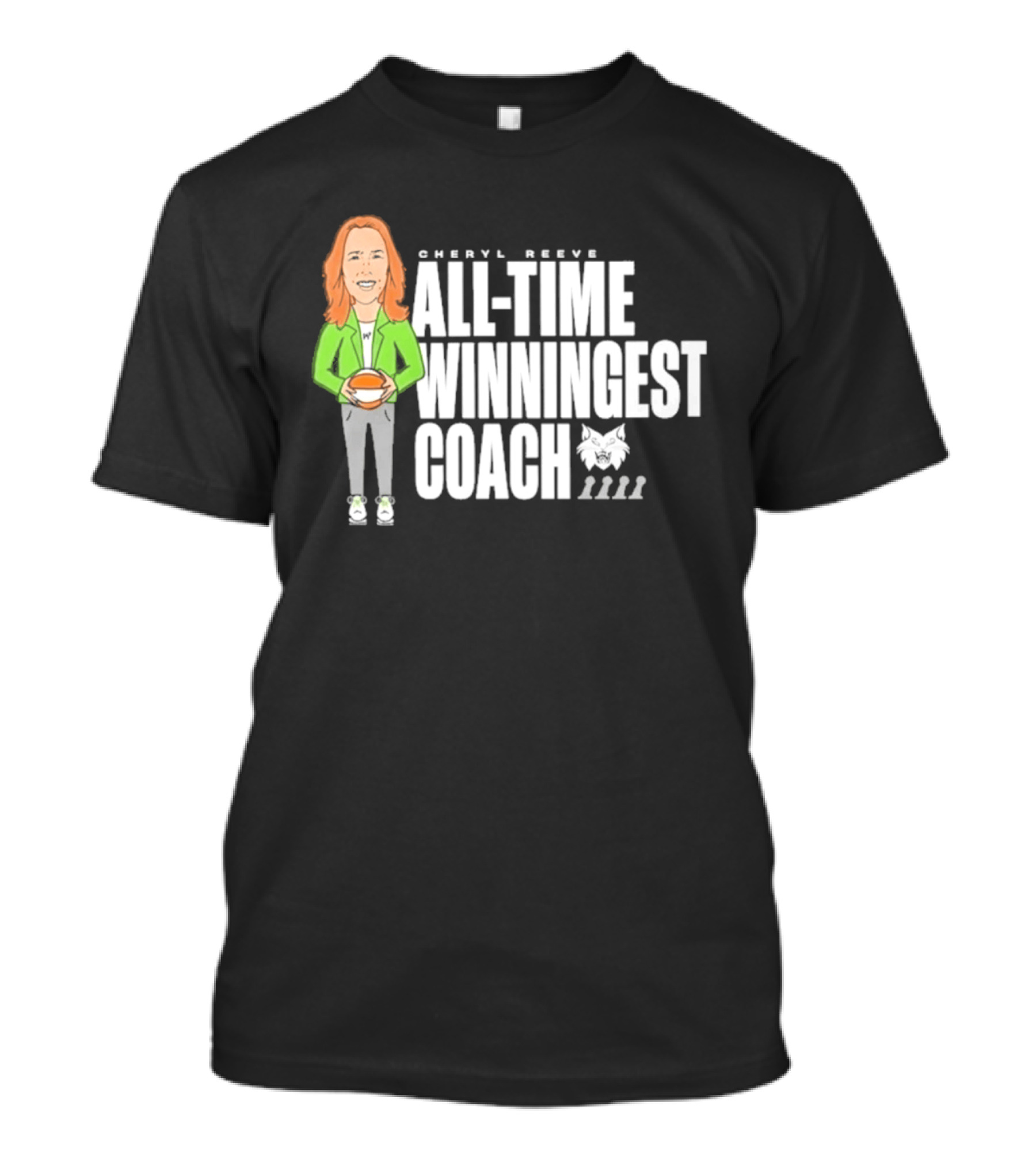 Cheryl Reeve All Time Winningest Coach Iconic Basketball Champion Recognition T-Shirt
