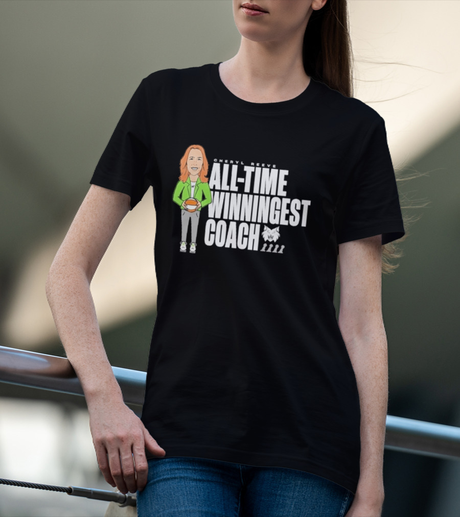 Cheryl Reeve All Time Winningest Coach Iconic Basketball Champion Recognition T-Shirt