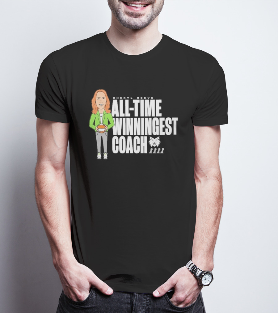 Cheryl Reeve All Time Winningest Coach Iconic Basketball Champion Recognition T-Shirt