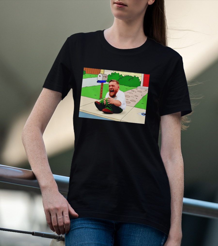 Family Guy Conor McGregor Laughing Curb Scene T-Shirt
