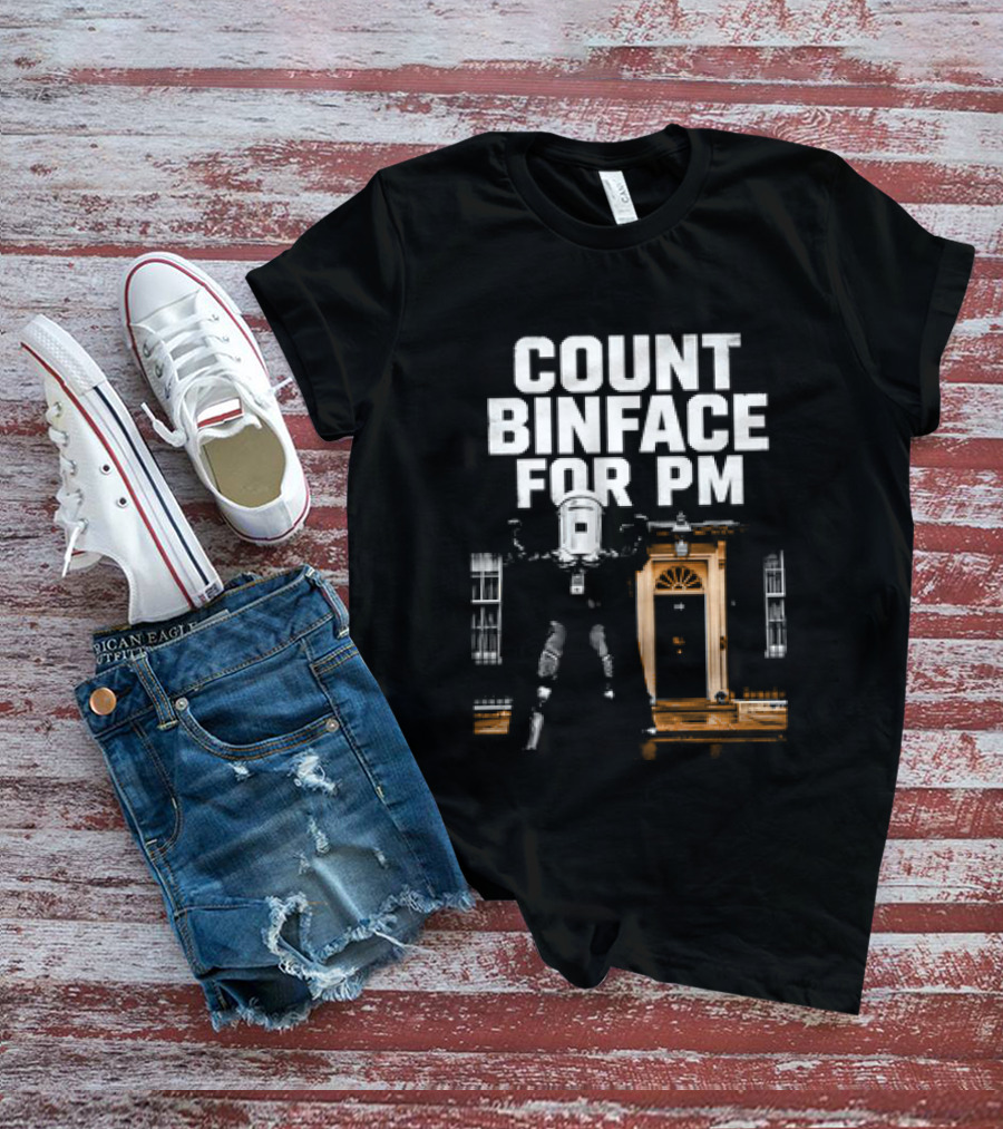 Count Binface For PM With Iconic British Doorway T-Shirt