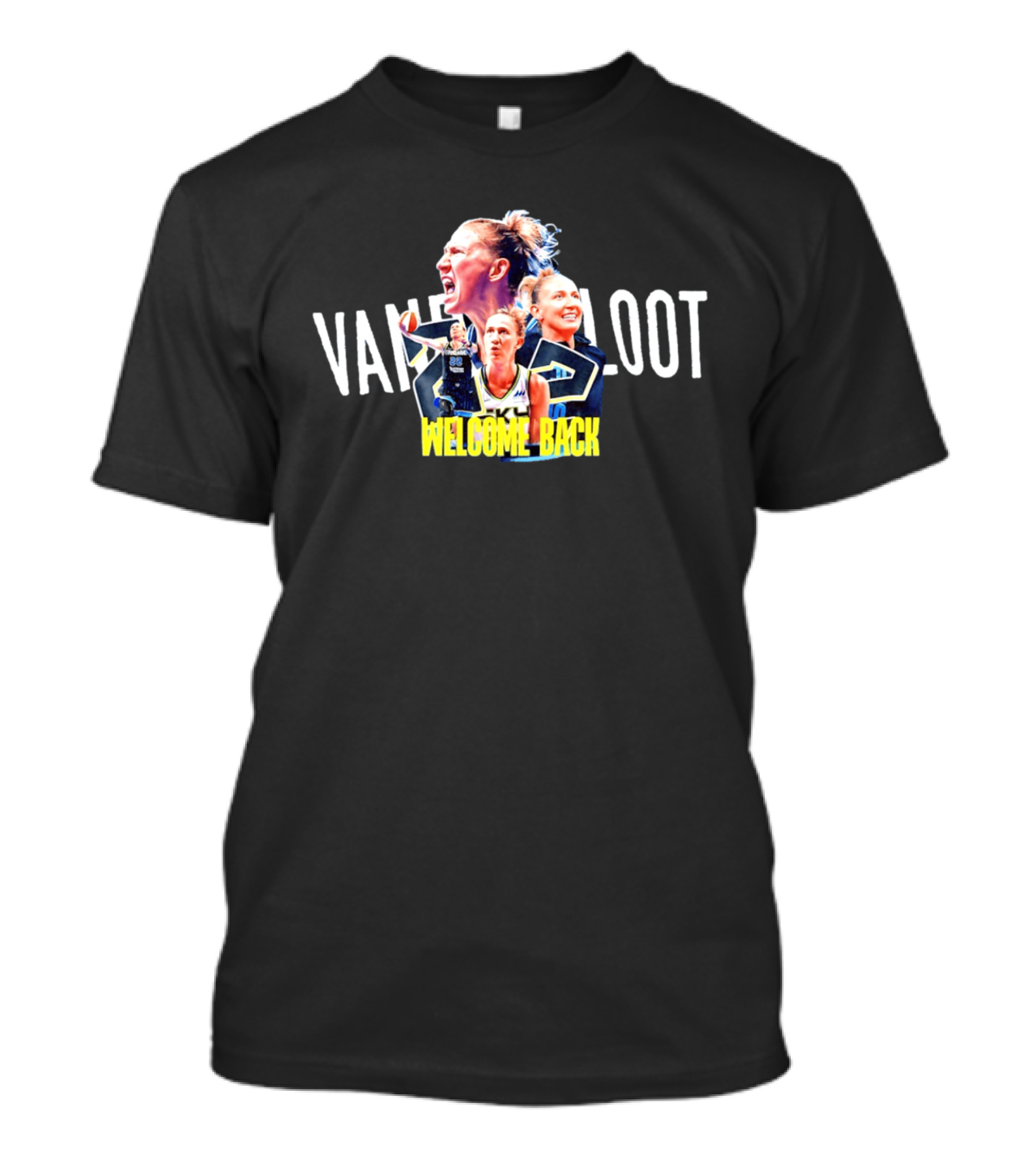 Courtney Vandersloot No 22 Chicago Sky Welcome Back Vandersloot T-Shirt