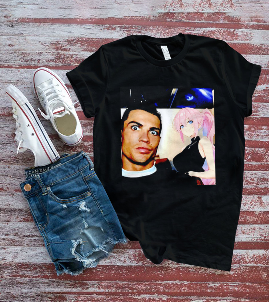 Cristiano Ronaldo Shikimori Anime Manga Collaboration T-Shirt