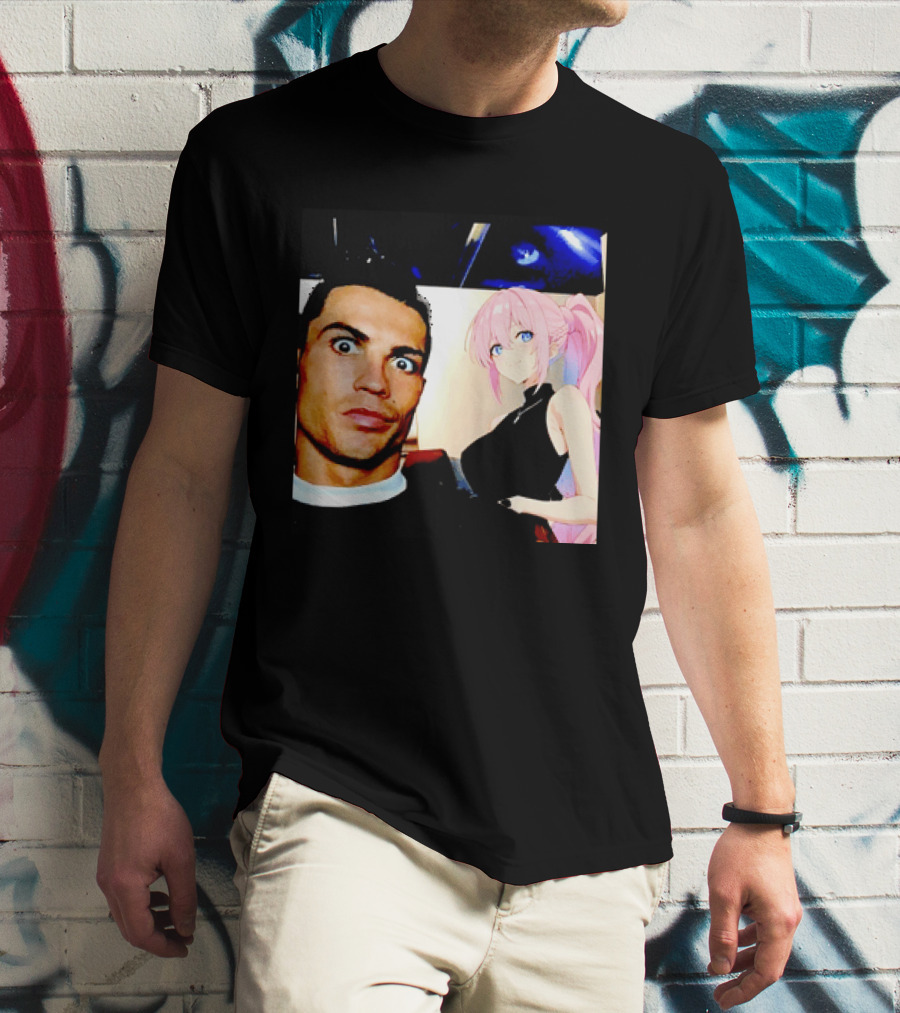 Cristiano Ronaldo Shikimori Anime Manga Collaboration T-Shirt