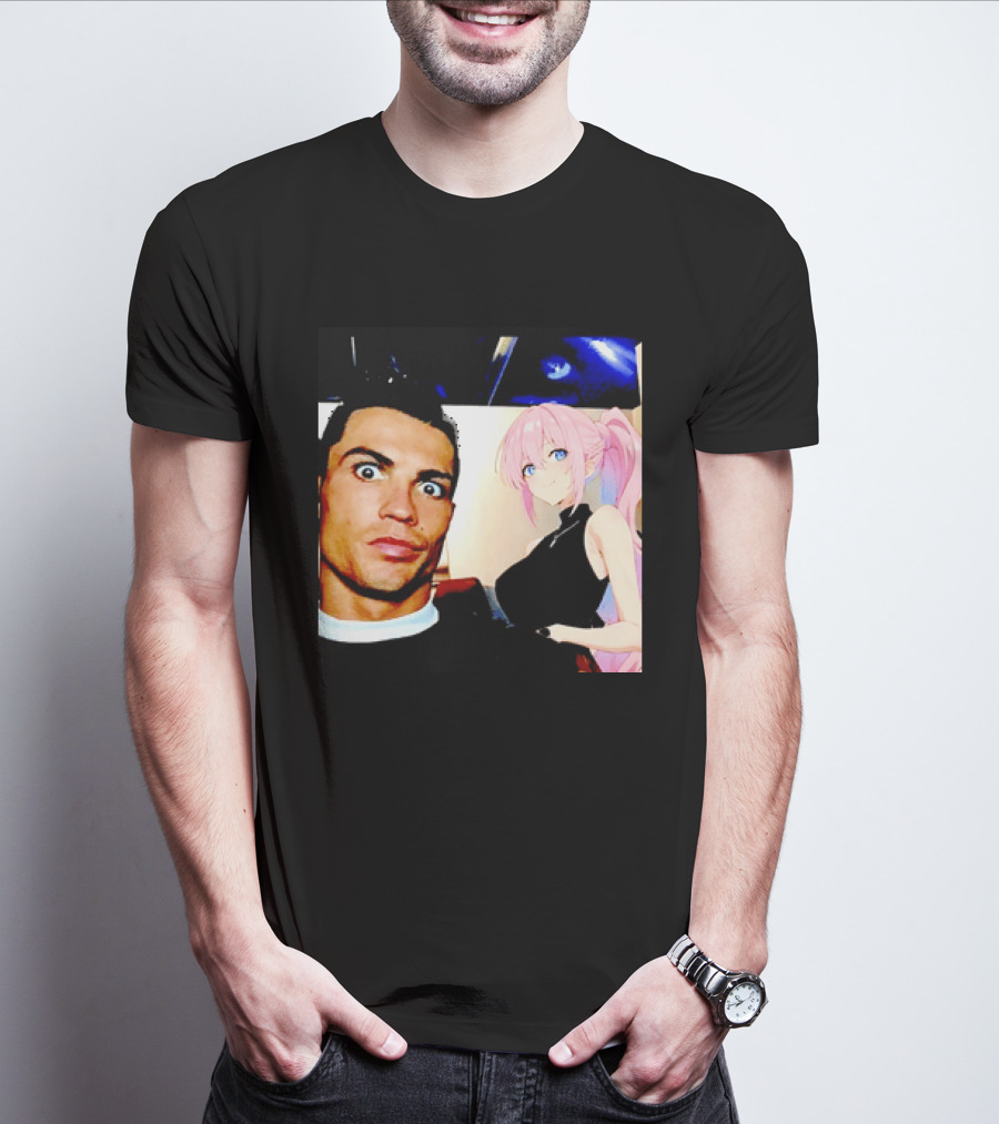 Cristiano Ronaldo Shikimori Anime Manga Collaboration T-Shirt