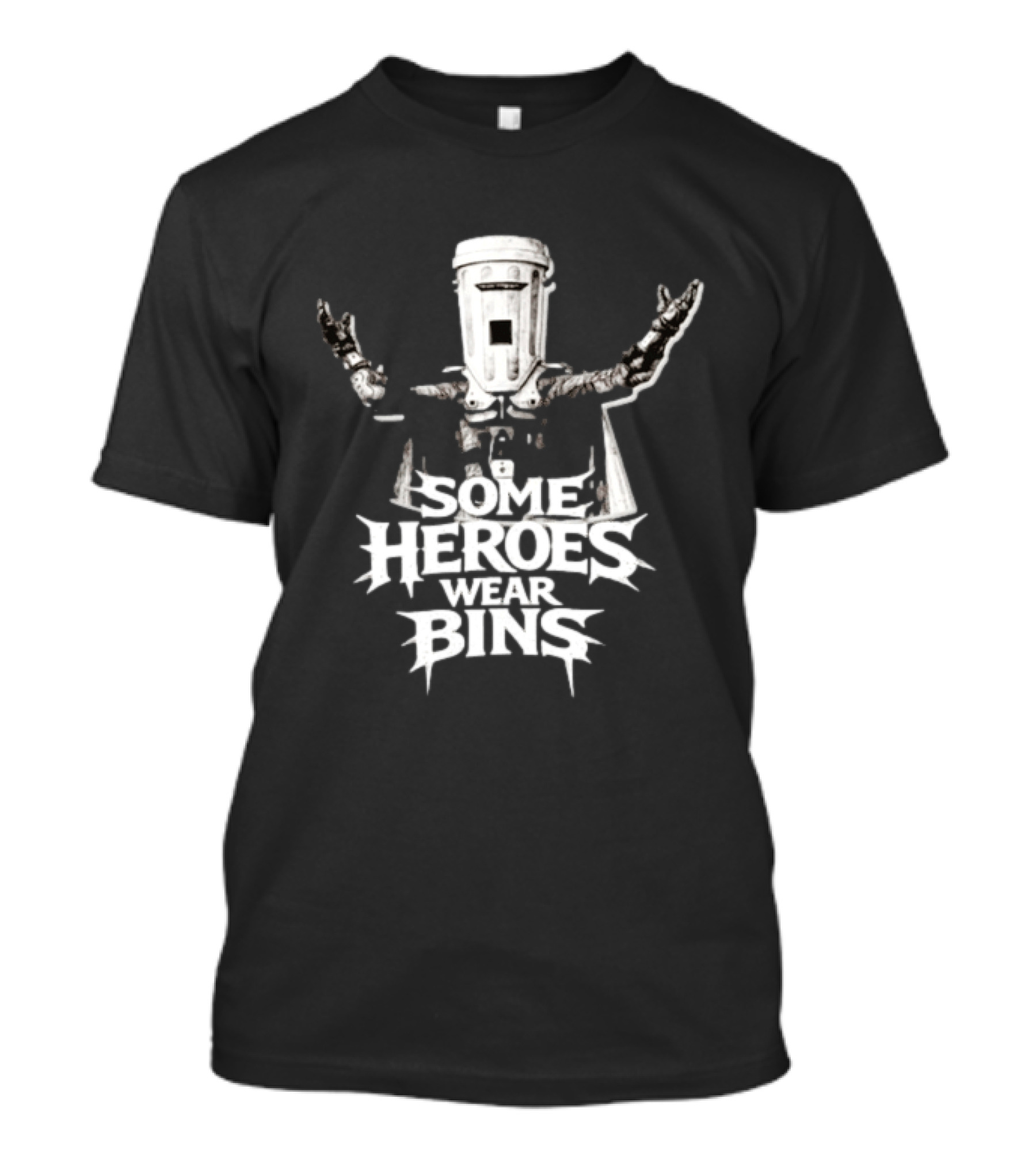 Some Heroes Wear Bins Count Binface Iconic Tribute Heroism T-Shirt