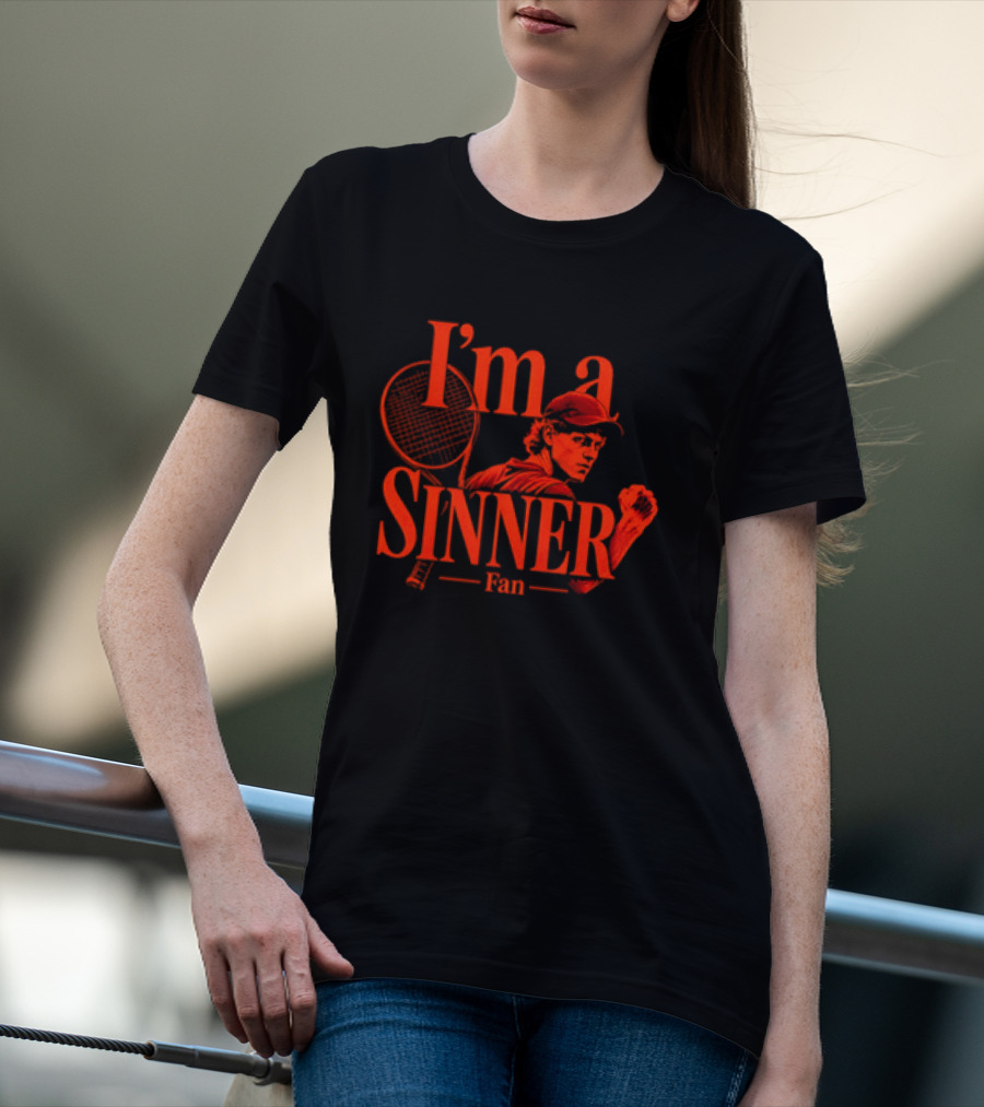 I'm A Sinner Jannik Sinner Fan Tennis Player T-Shirt