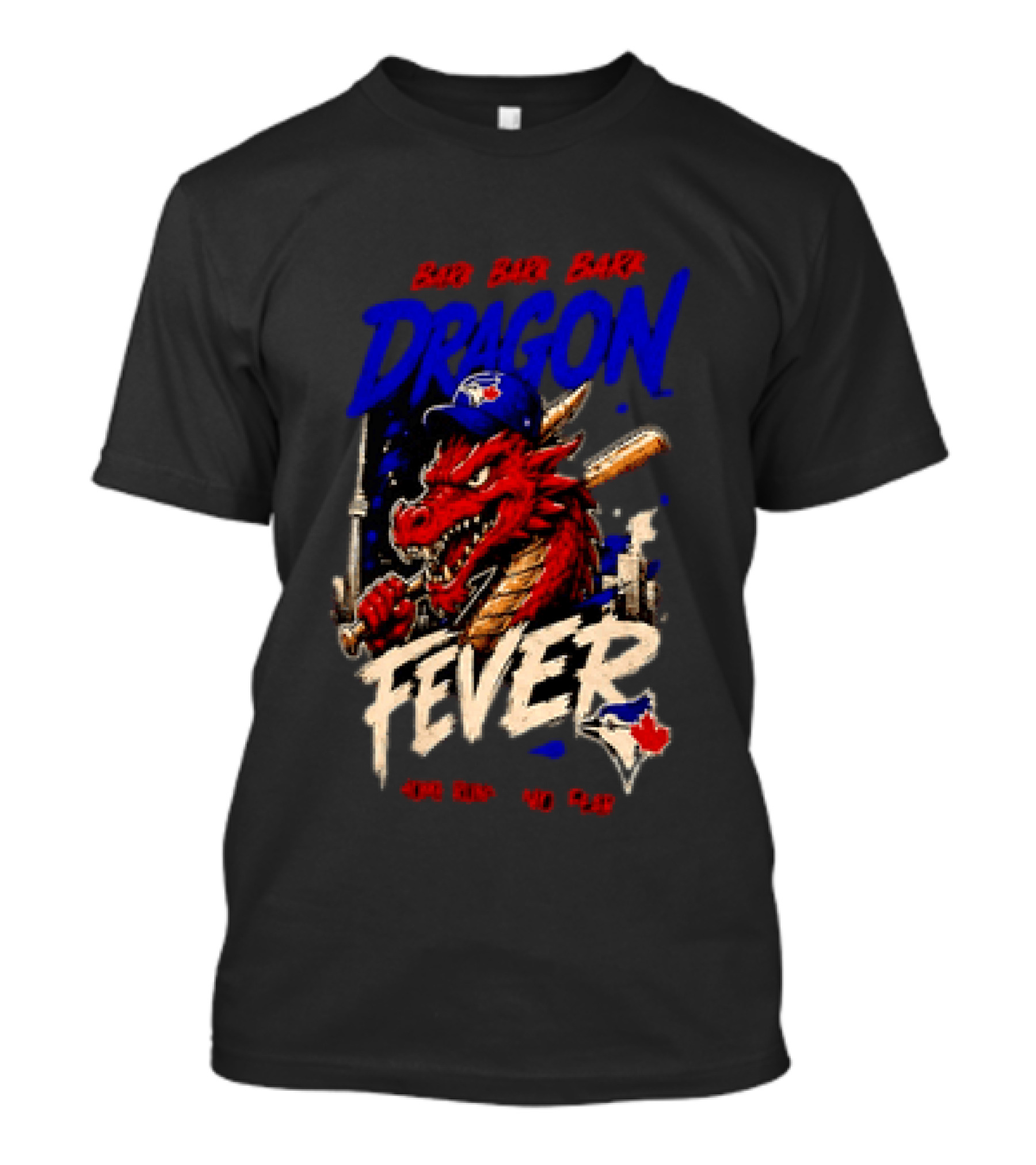 Brr Brr Brr Dragon Fever Toronto Blue Jays Baseball Red Dragon T-Shirt
