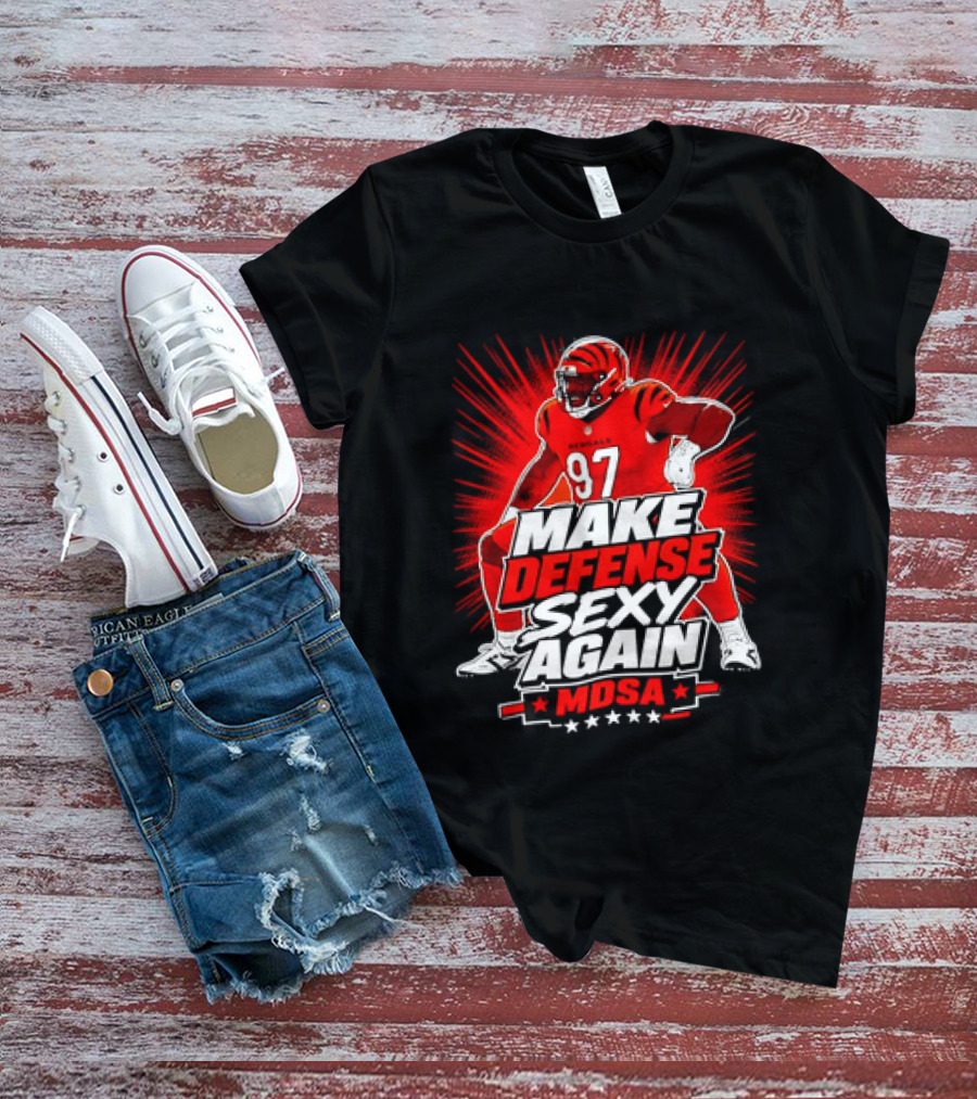 Kamron Neal Cincinnati Bearcats Make Defense Sexy Again MDSA Football 97 T-Shirt