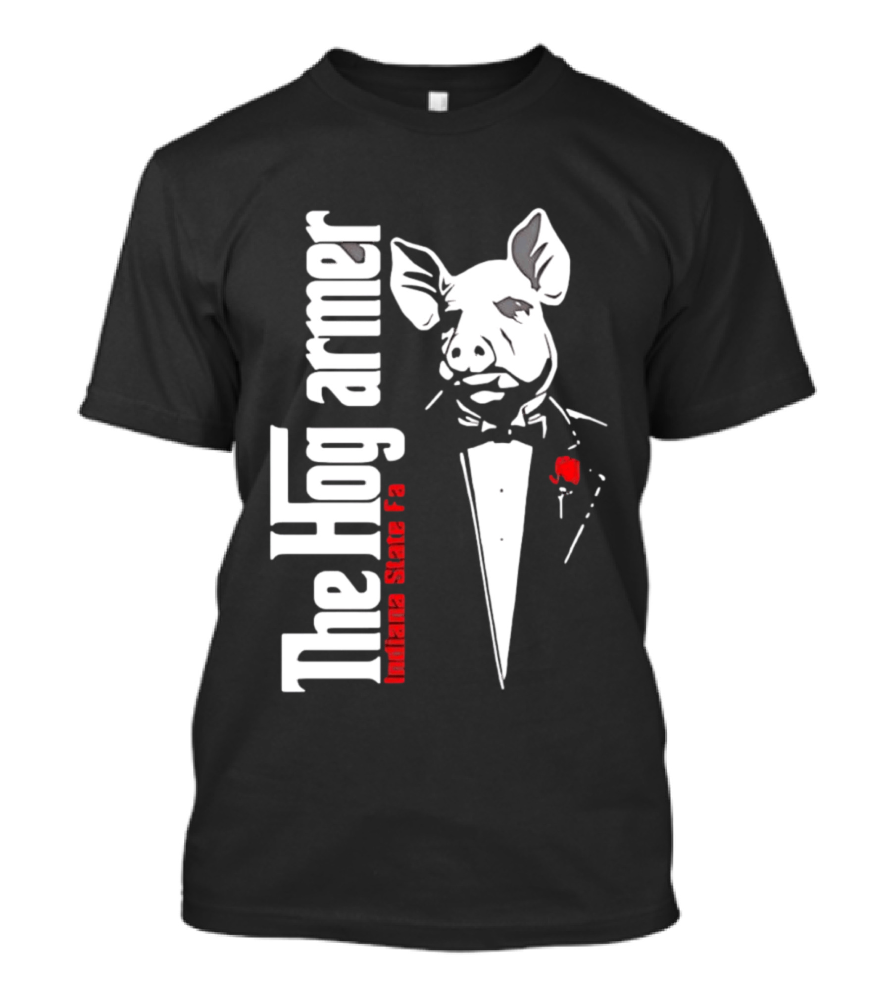 The Hogfarmer Indiana State Fair Pig Tuxedo T-Shirt