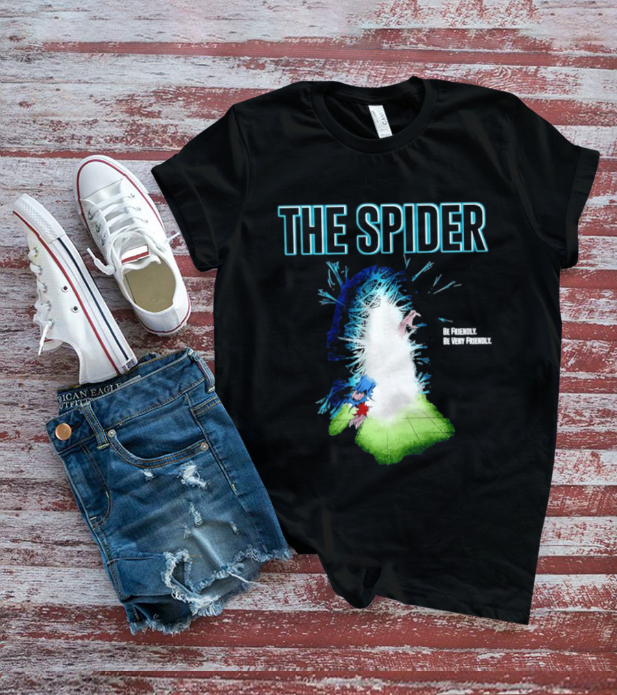The Spider Be Friendly Be Very Friendly Comic Explosion T-Shirt