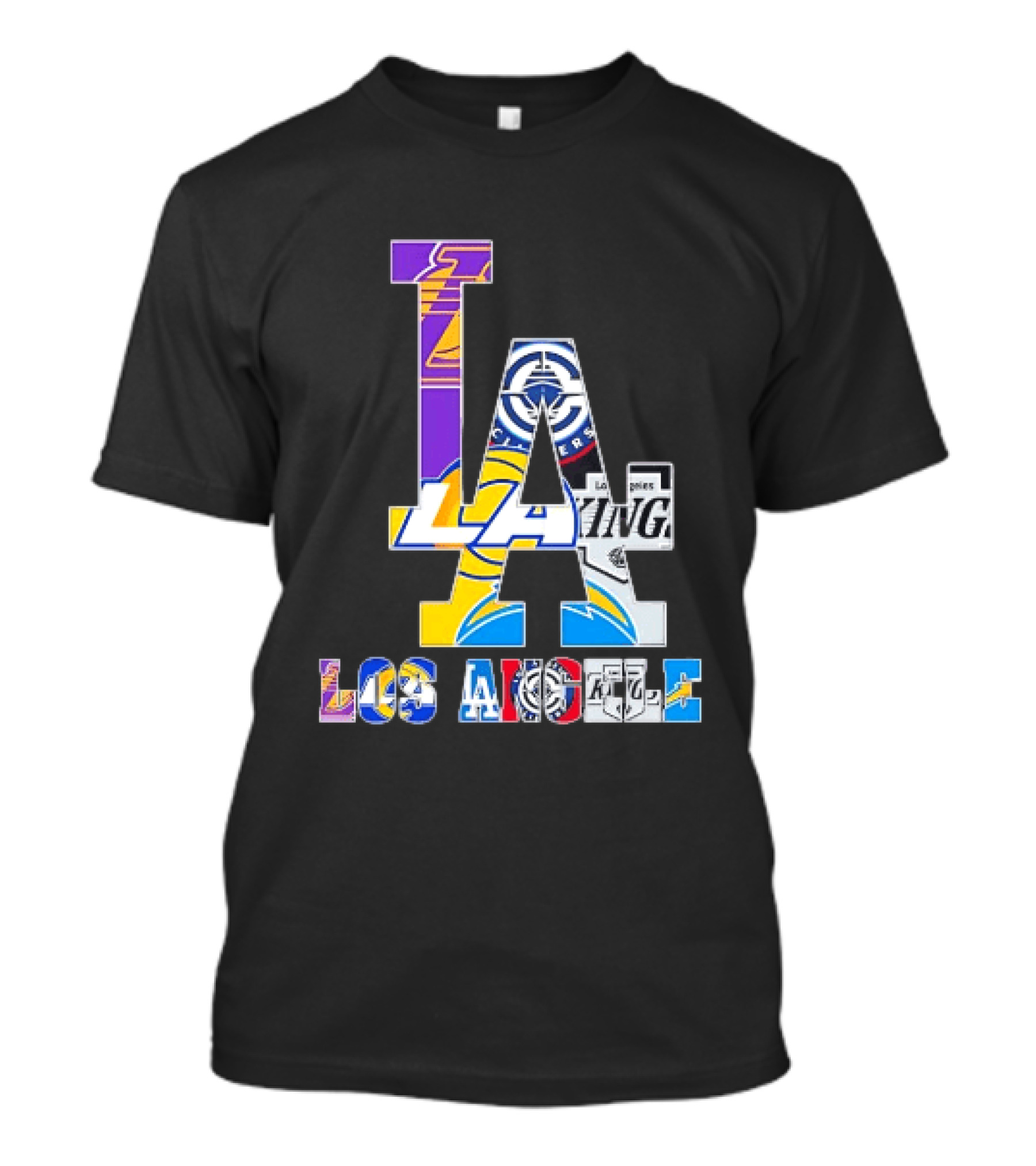 Los Angeles Lakers Clippers Kings Rams Chargers Fan Collection T-Shirt
