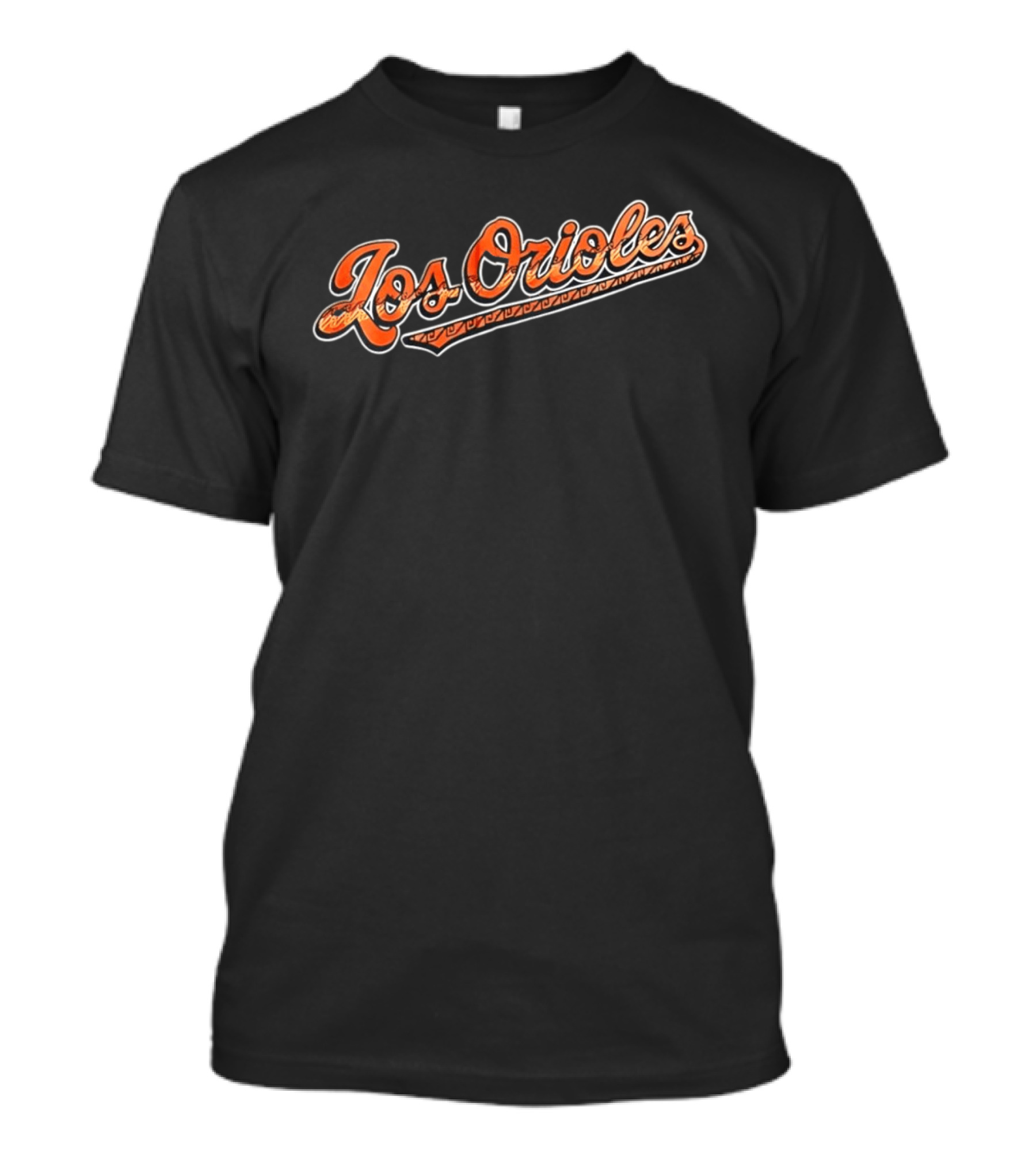 Los Orioles Baltimore Orioles Orange Script T-Shirt