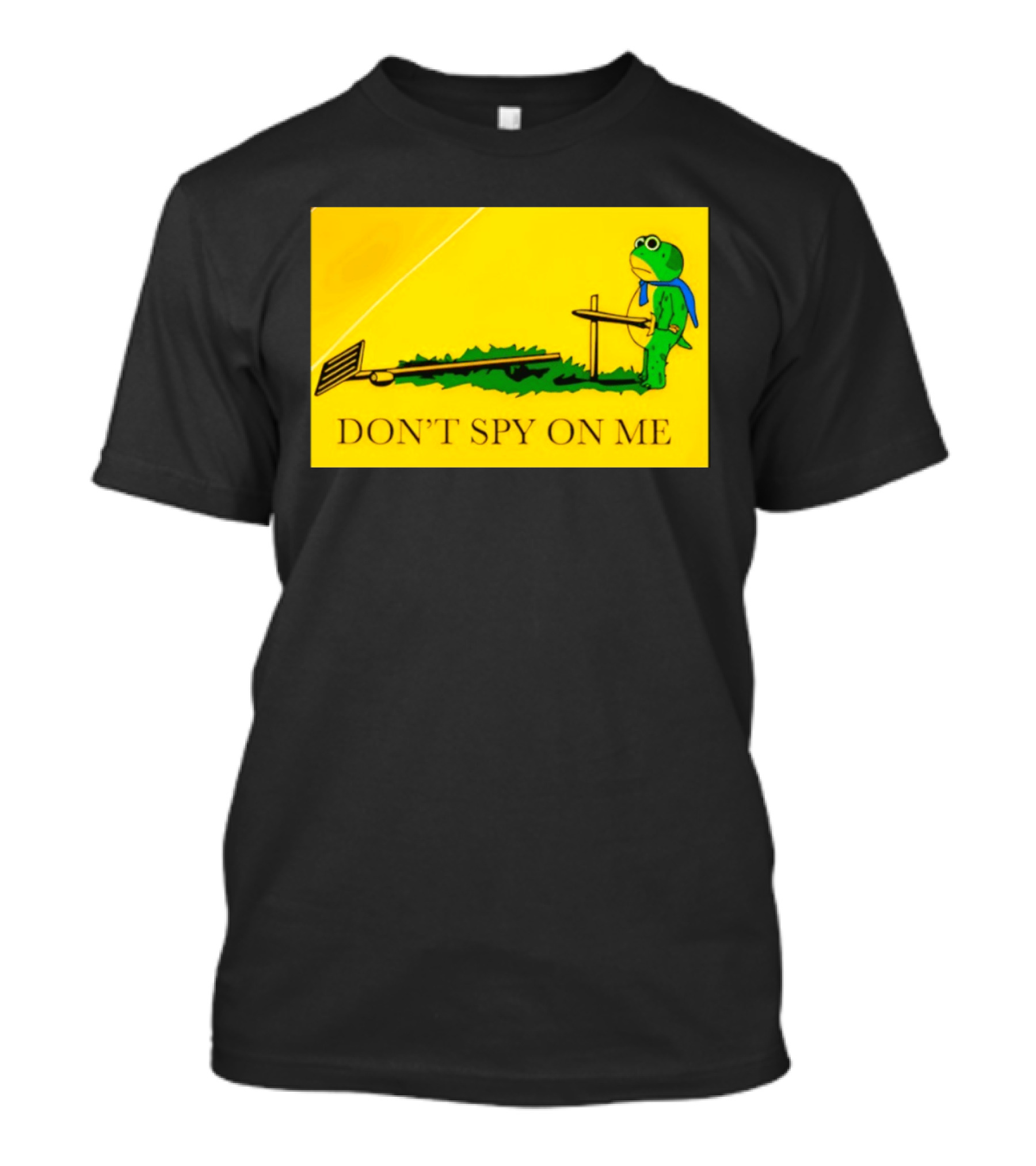 Portland Frog Don't Spy On Me Anti Flock Camera T-Shirt