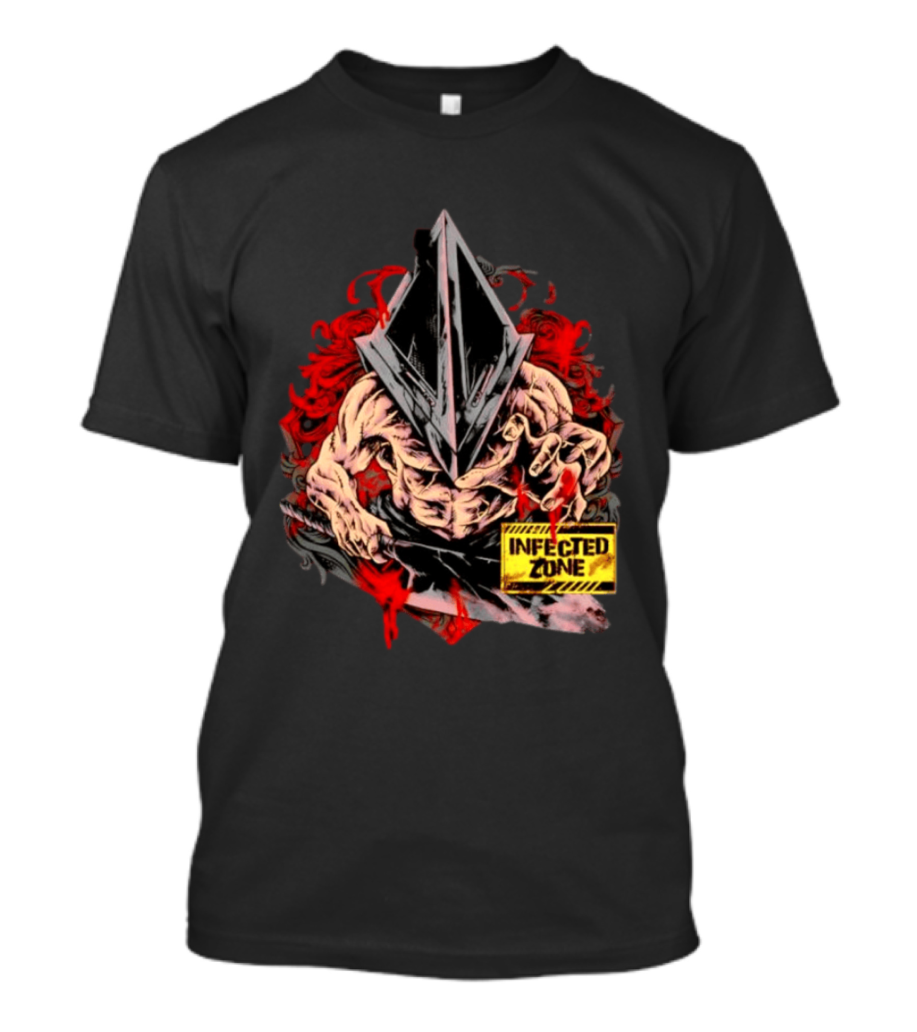 Pyramid Head Silent Hill Infected Zone Horror T-Shirt
