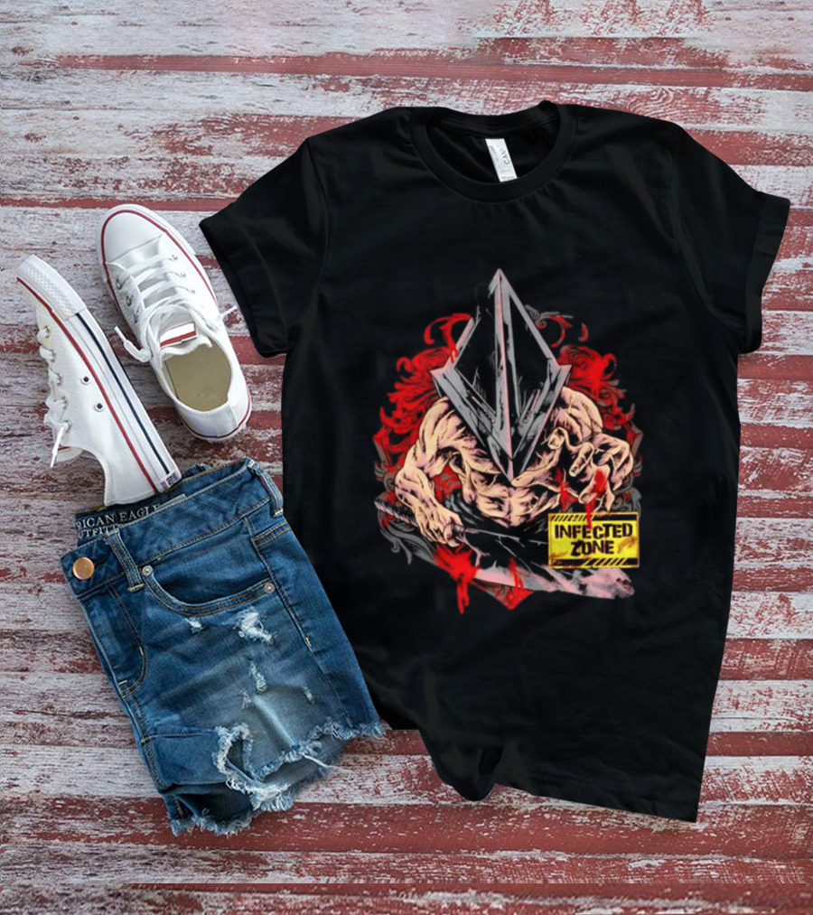 Pyramid Head Silent Hill Infected Zone Horror T-Shirt