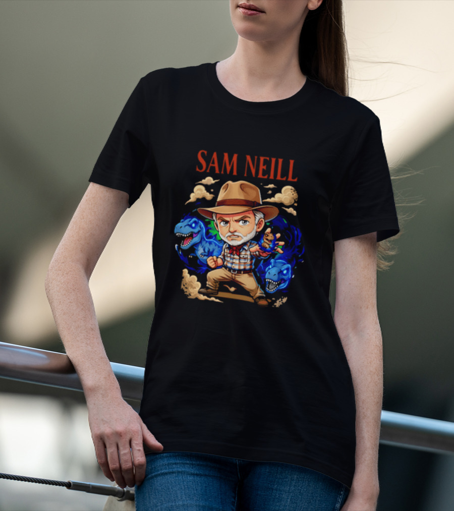 Rest In Peace Sam Neill 1947 2026 Anime Dinosaur Paleontologist Adventure T-Shirt
