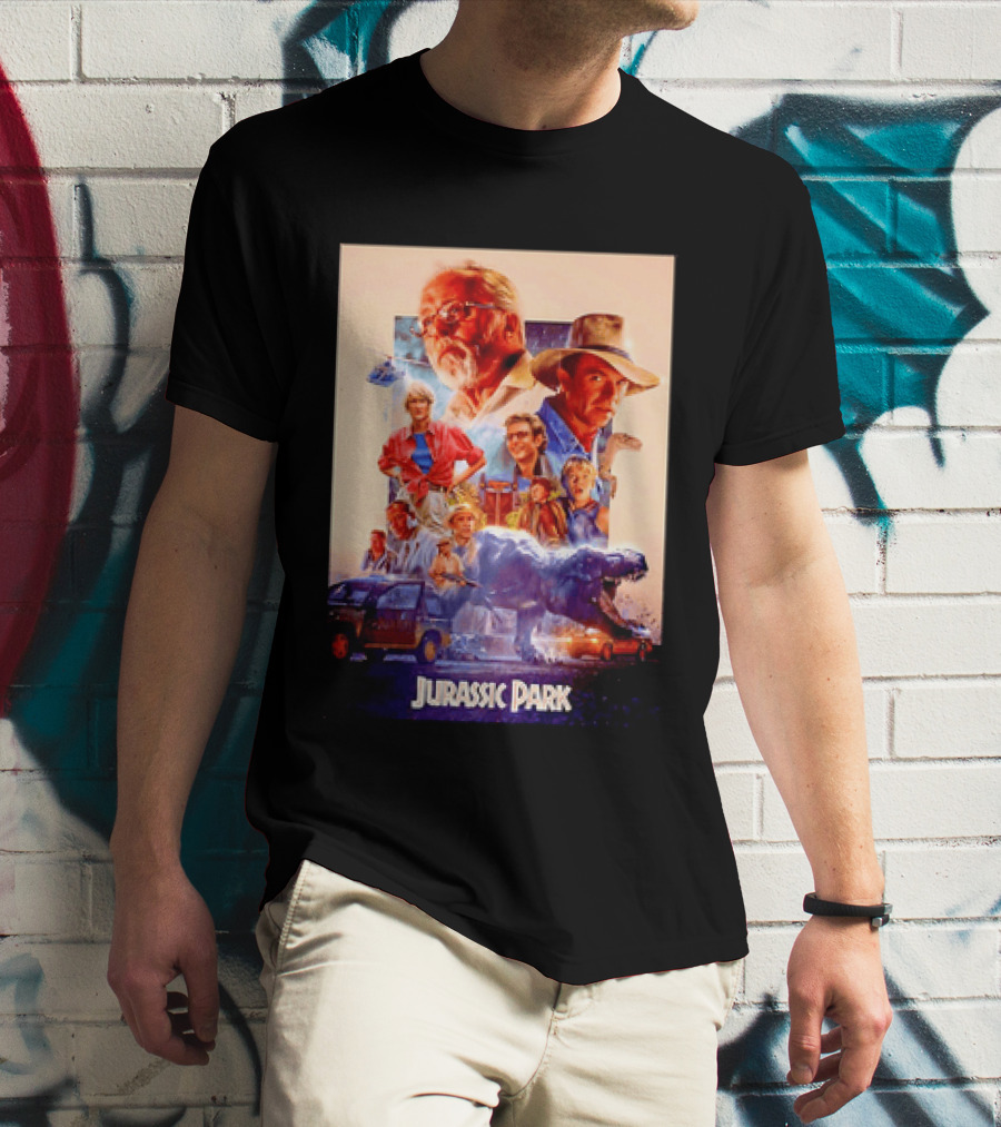 Sam Neill Laura Dern Jeff Goldblum Richard Attenborough Jurassic Park RIP T-Shirt