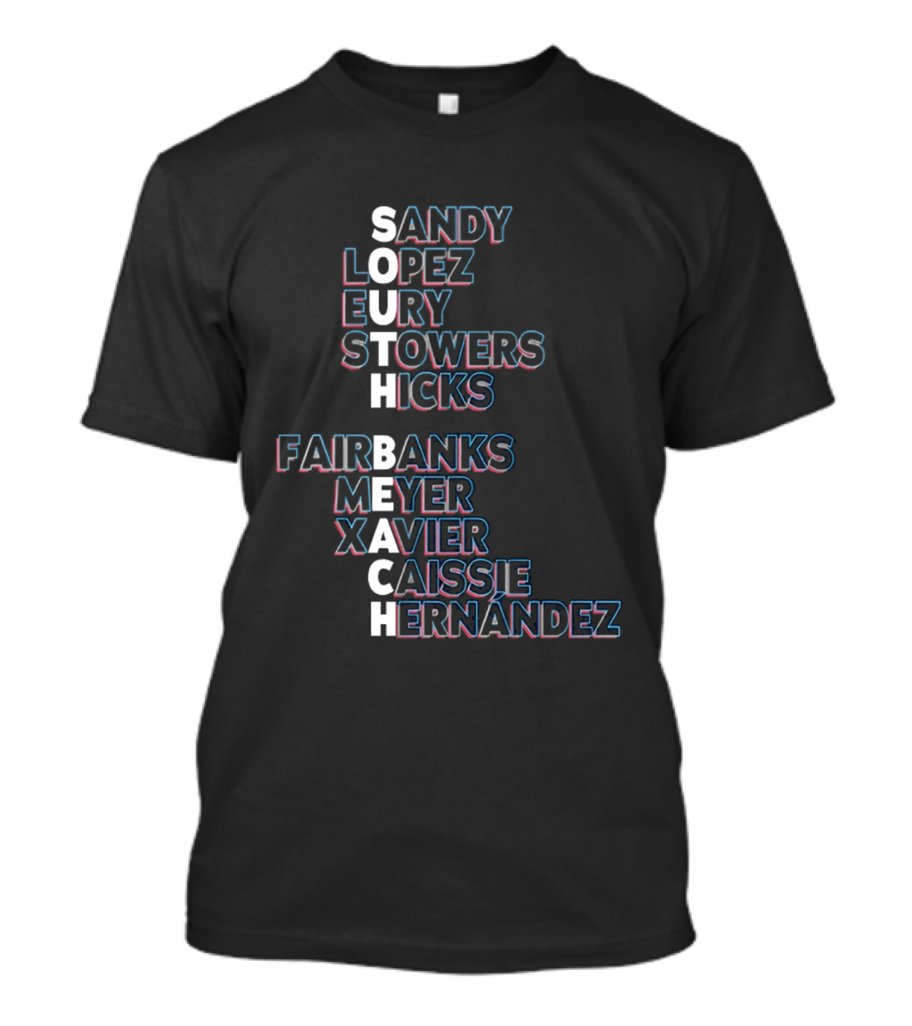 Sandy Lopez Eury Stowers Hicks Fairbanks Meyer Xavier Caissie Hernández South Beach T-Shirt