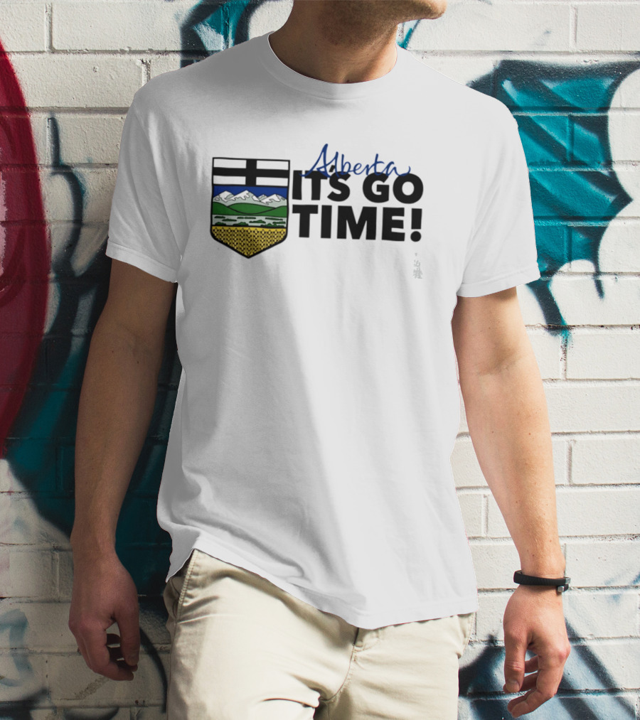 Alberta It's Go Time Coat Of Arms Provincial Pride T-Shirt