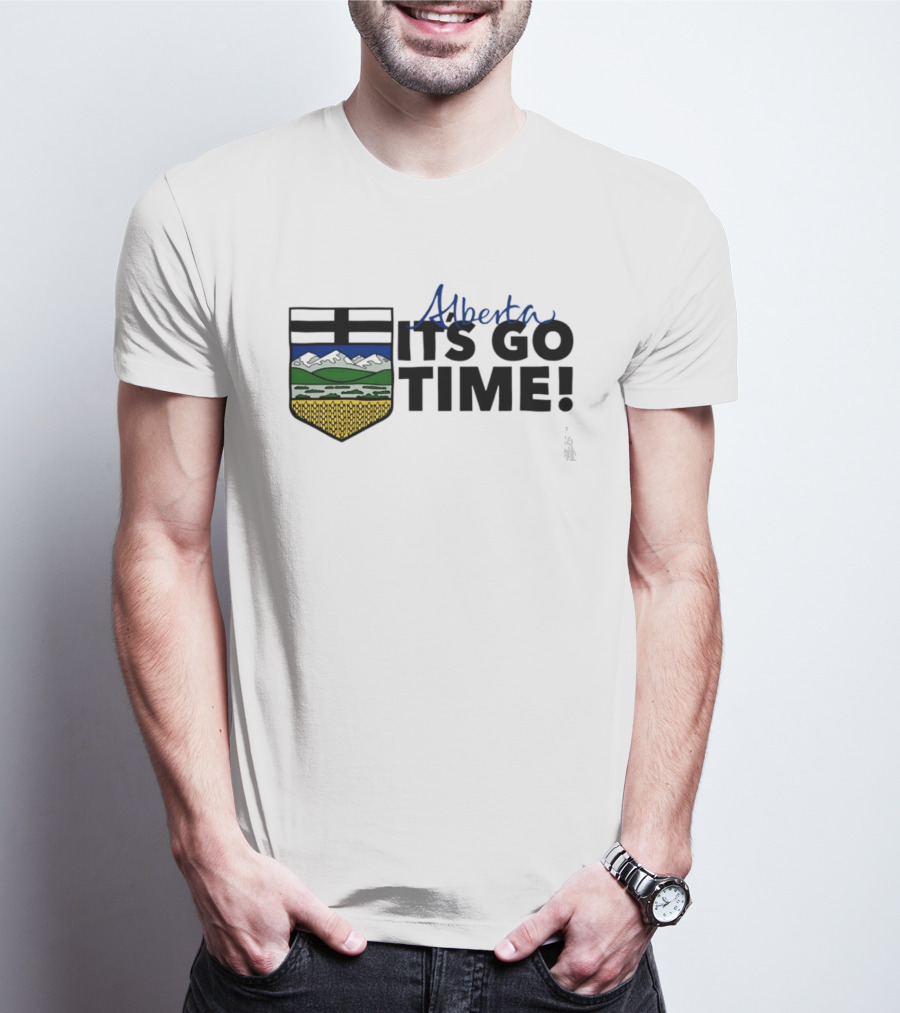 Alberta It's Go Time Coat Of Arms Provincial Pride T-Shirt