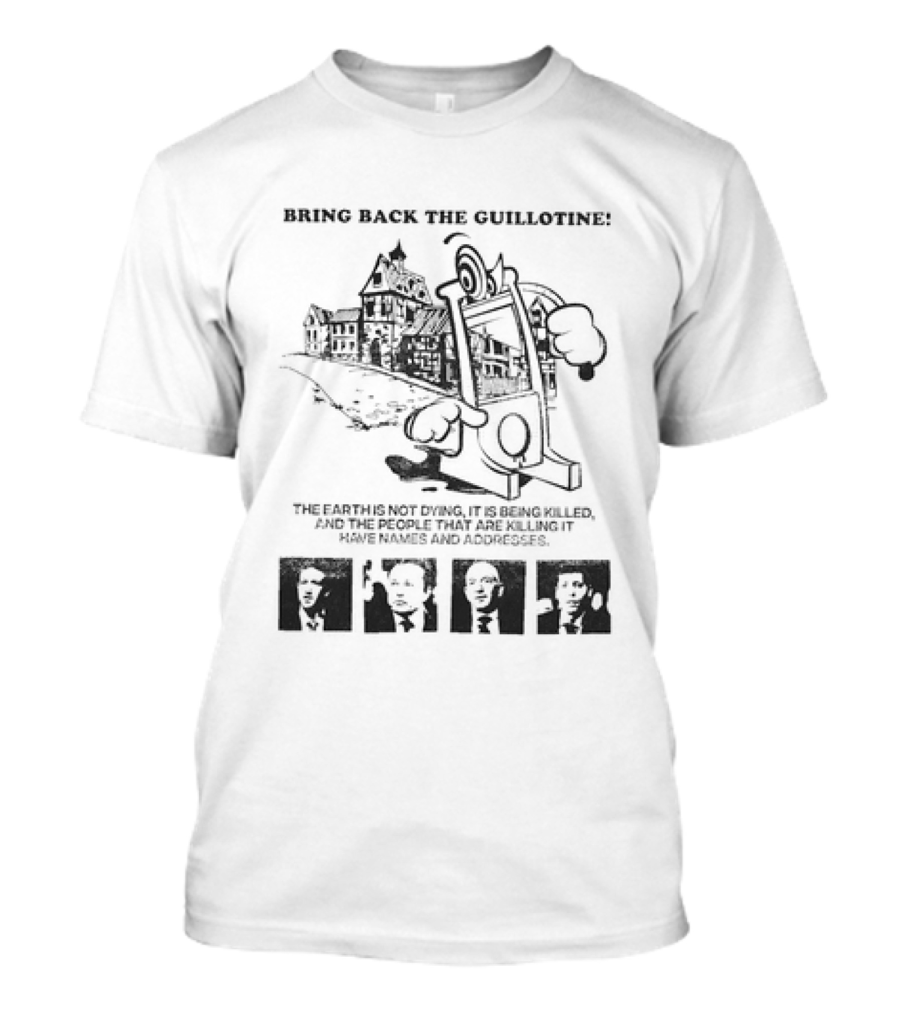 Bring Back The Guillotine Mark Zuckerberg Elon Musk Jeff Bezos Sam Altman T-Shirt