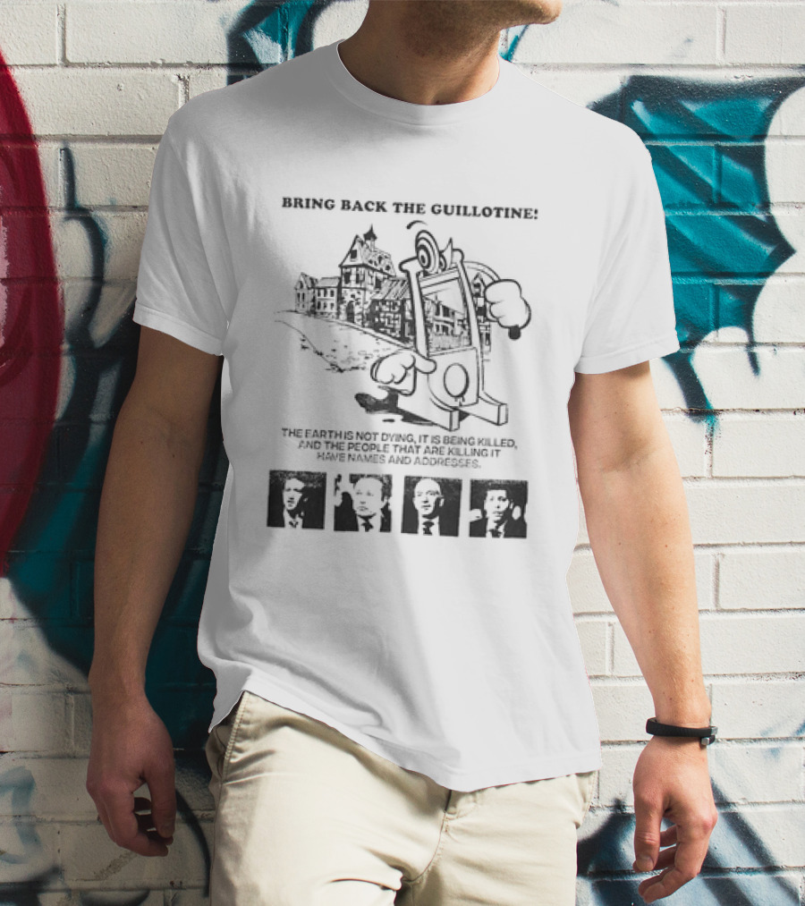 Bring Back The Guillotine Mark Zuckerberg Elon Musk Jeff Bezos Sam Altman T-Shirt